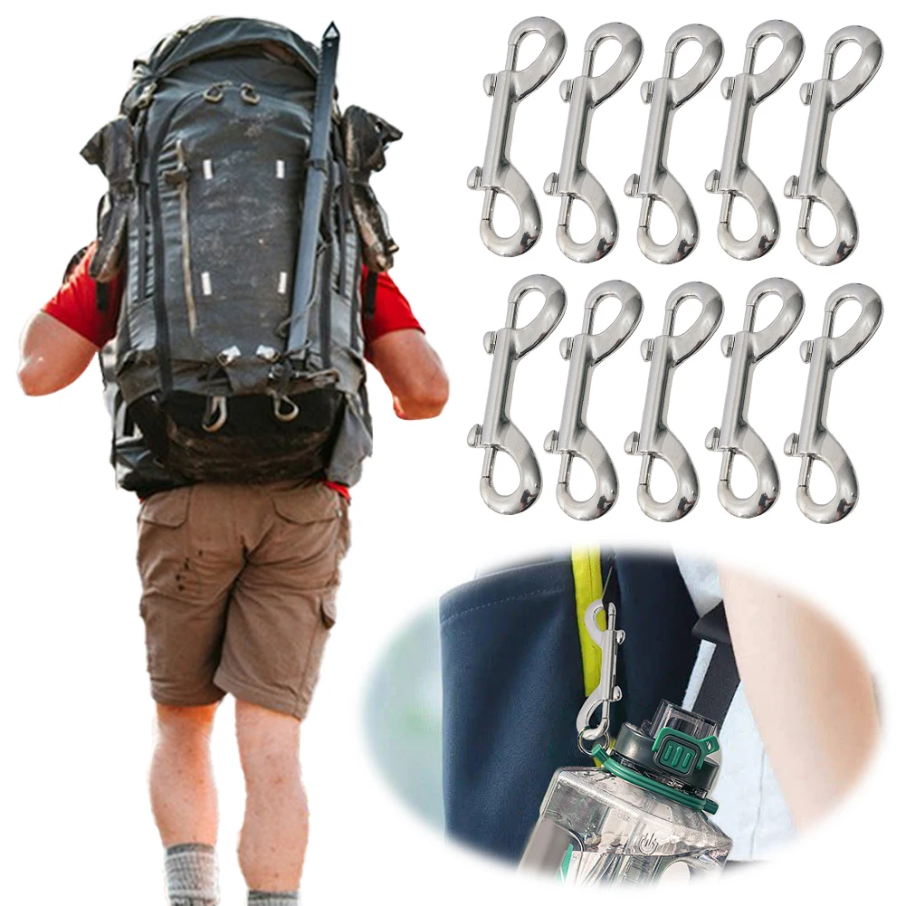 10 шт., карабин с проушиной, триггерные защелки из нержавеющей стали ...