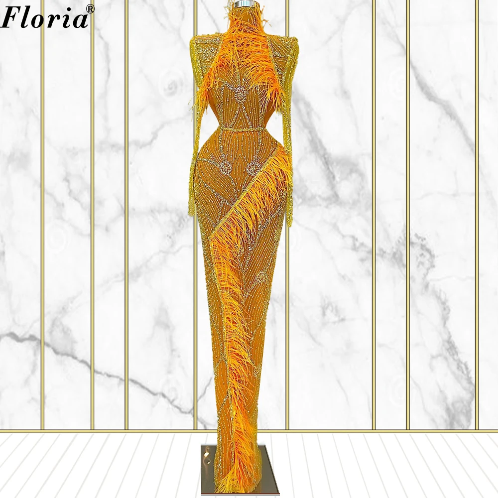 

Женское вечернее платье с кристаллами, синее платье ручной работы в мусульманском стиле, платье знаменитости для торжественных случаев