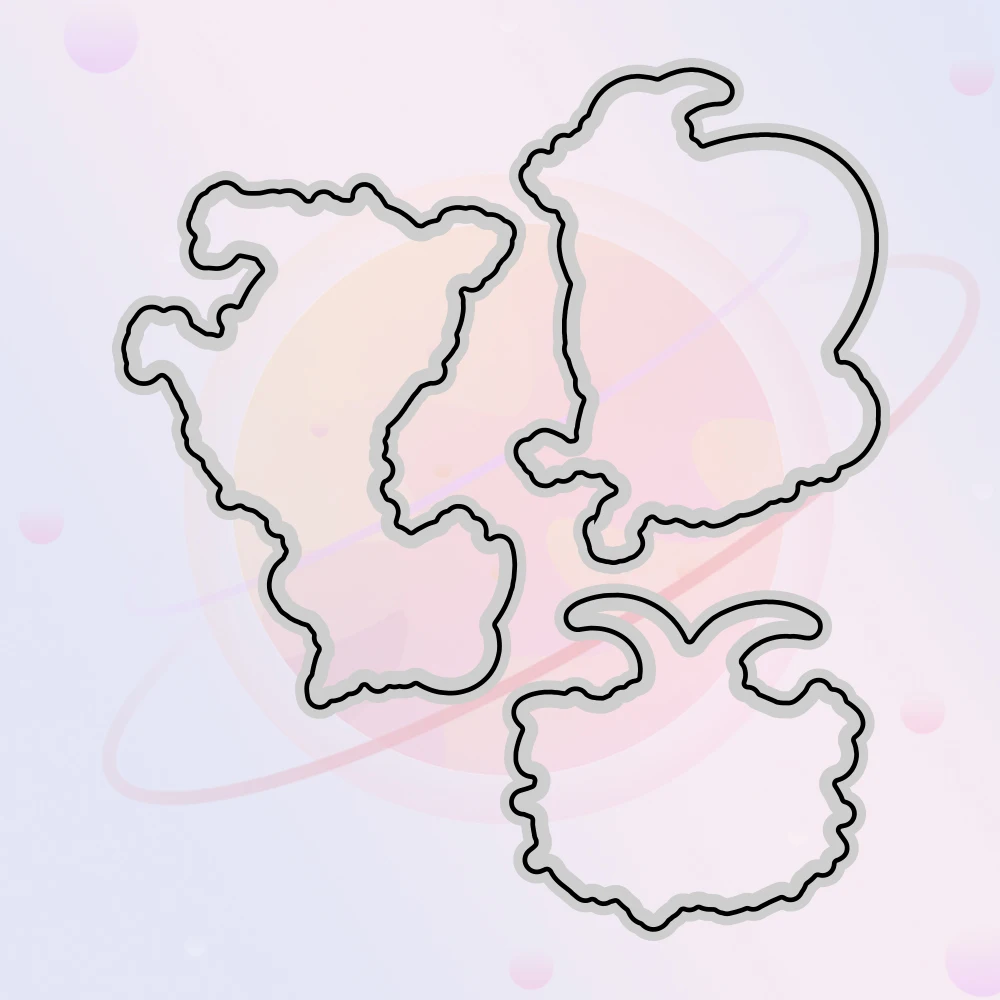 Милые Мультяшные металлические штампы с козой прозрачный штамп на день рождения