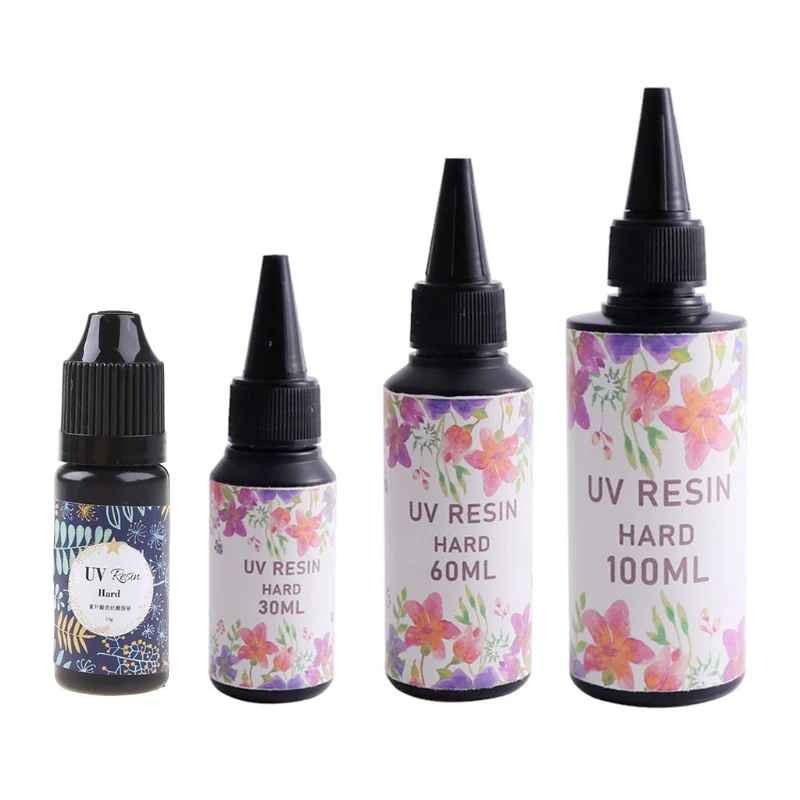 

10ml/30ml/60ml/100ml UV Resin Clear Glue Curing Crystal Glue Epoxy Mold Resin Glue DIY Crafts Jewelry Pendant Making