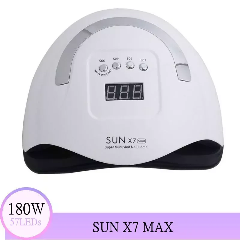 

NEW2023 SUN X7 MAX UV LED Nail Lamp 57 LEDs Professional Quick-Drying Phototherapy Nail Gel Dryer Lamp Auto Sensor Manicure Lam