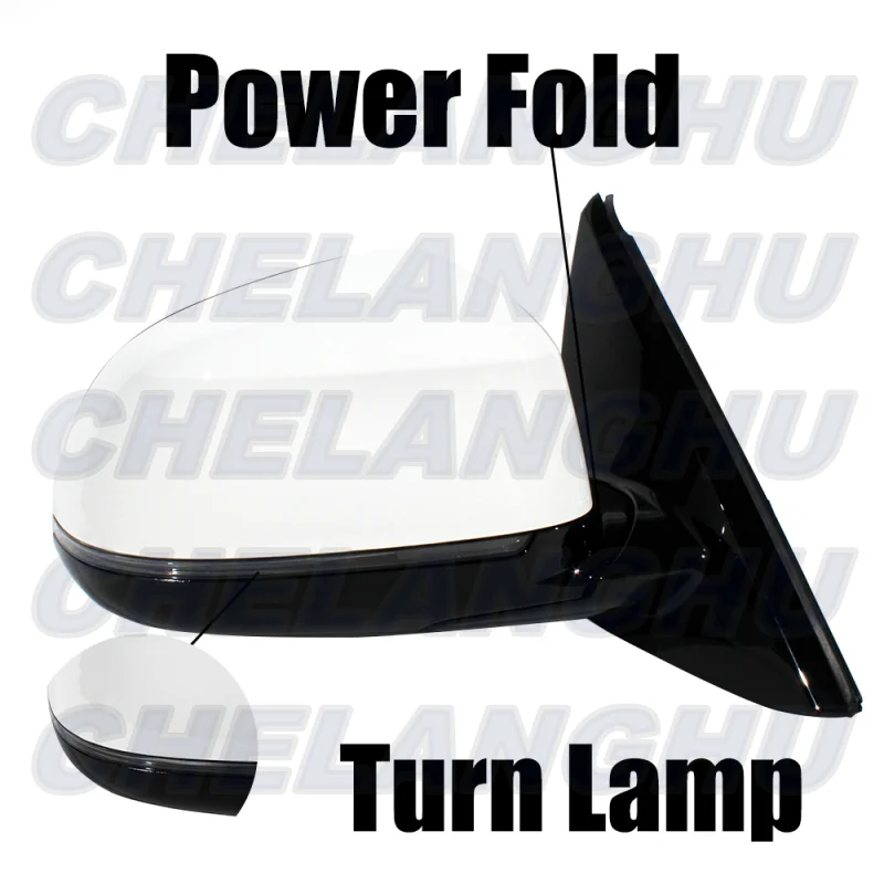 Для BMW X6 F16 2014 2015 2016 2017 2018 правое боковое 5-контактное белое окрашенное с подогревом