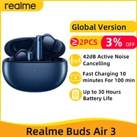 Global Version realme buds Air 3 TWS Earphone Bluetooth 42dB Active Noise Cancelling Wireless Headphone IPX5 For realme 10 Pro 1