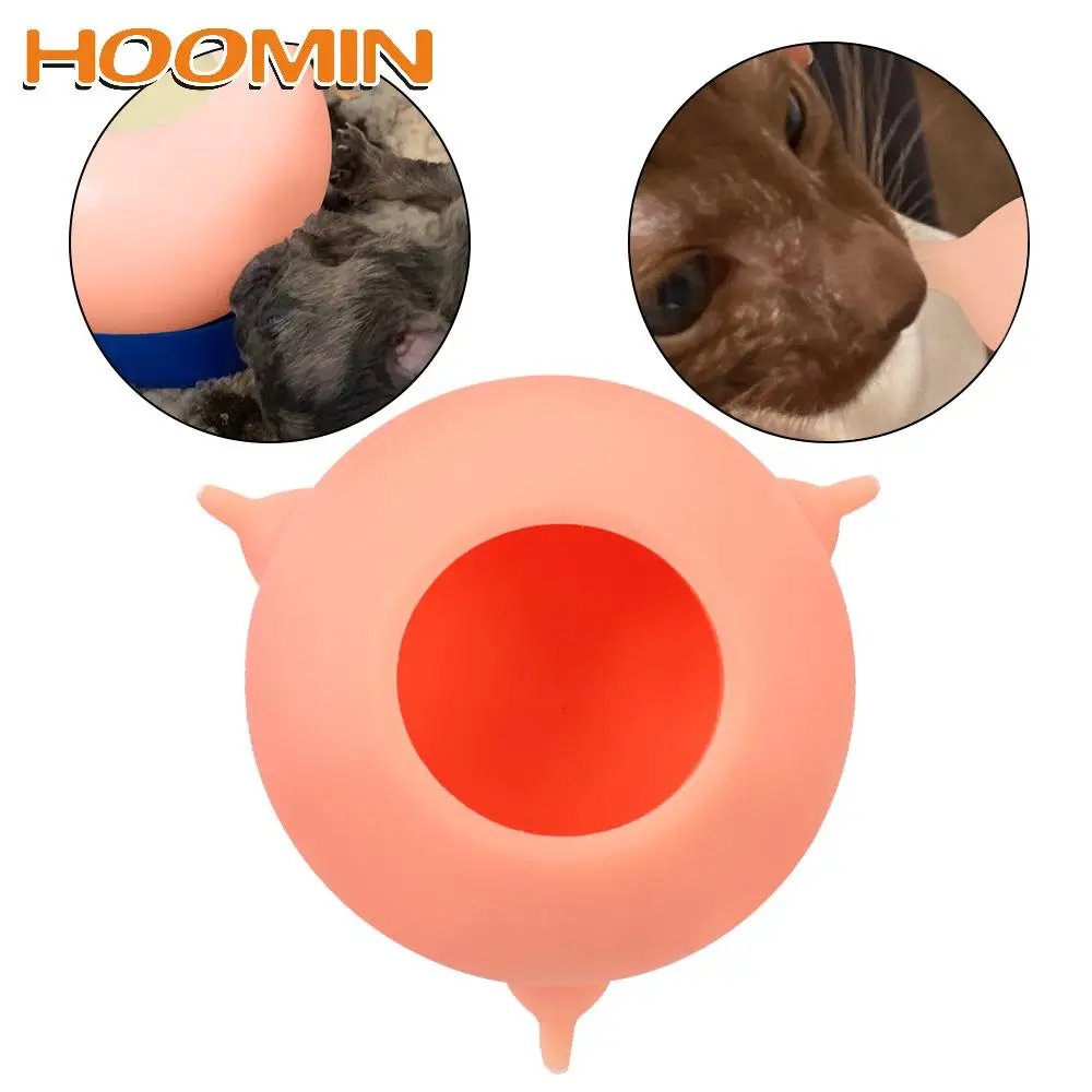 

HOOMIN Newborn Pet Feeder Milk Feeder Bubble Milk Bowl 200ML Pet Nursing Bottle Silicone 3 Nipples Puppy Nursing Station