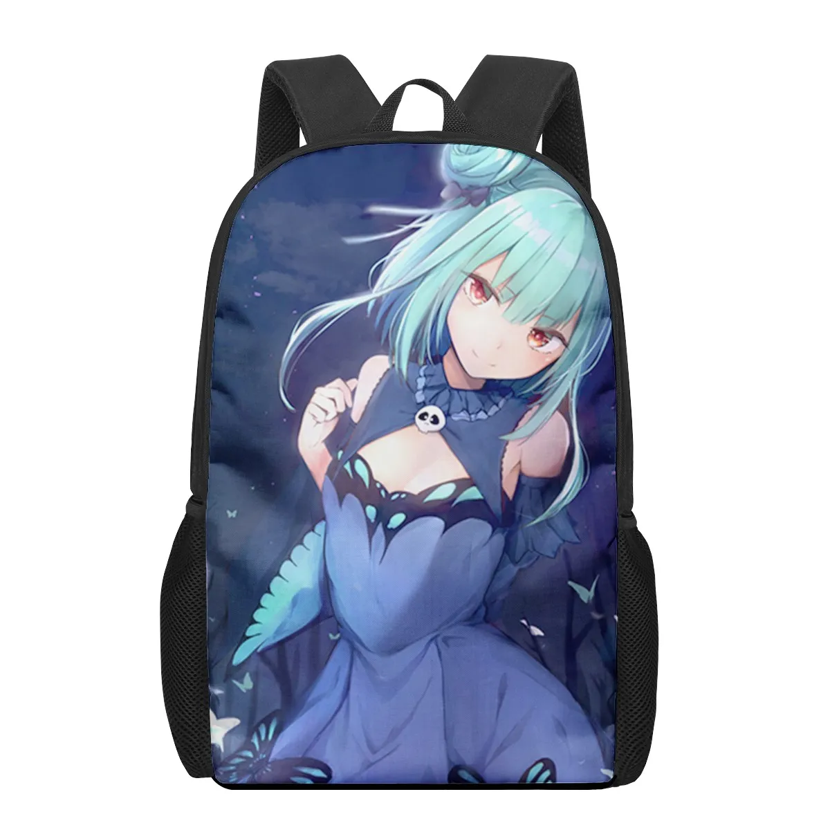 Uruha Rushia Print Student Book Bags for Kids Boys Girls Backpack Children School Bag Mochilas 16inch Bookbags Satchel