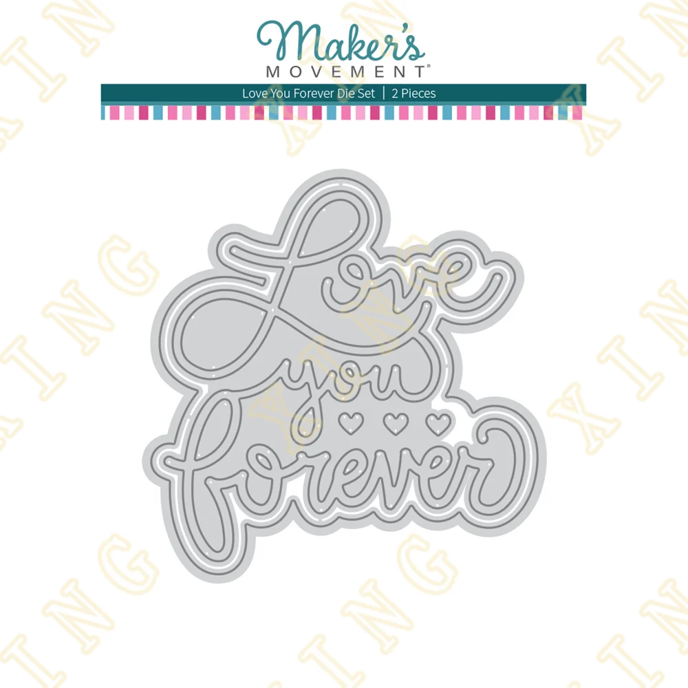 

Happy Valentine's Day Love You Forever Cutting Dies Craft Embossing Make Paper Greeting Card Making Template Diy Handmade 2023