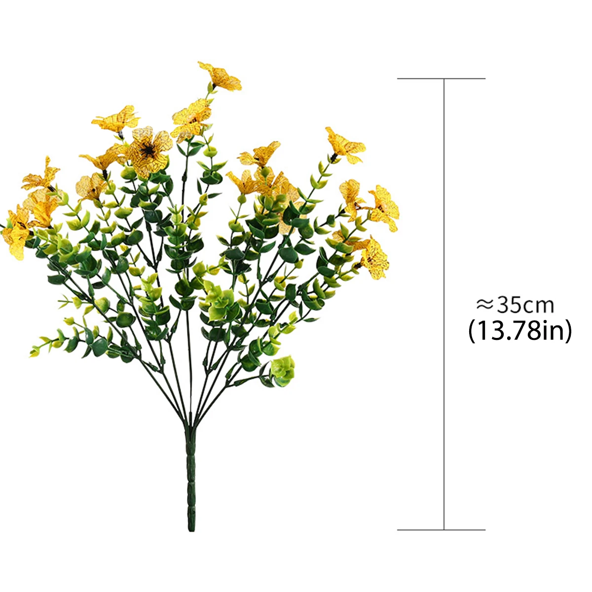 Искусственные цветы Осеннее украшение для улицы 2 пучка искусственных шелковых