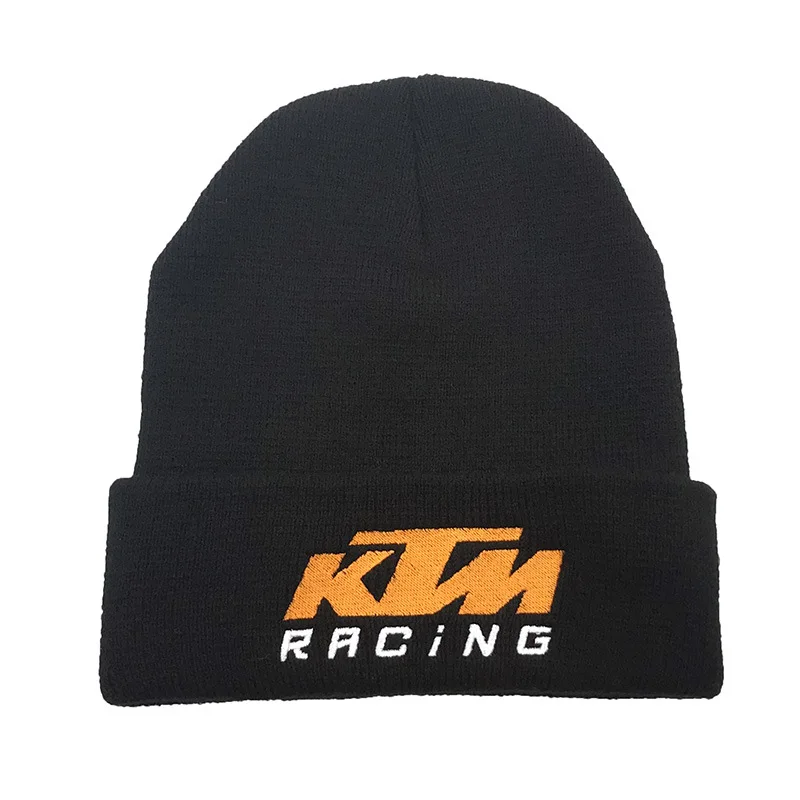 

Fashion Winter Beanie Knitted Hat Embroidery Motorcycle racing Warm Hats Adjustable Breathable Gift for Women Men Kids