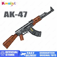 diy building blocks 77005 1366pcs ak47 military weapon model building blossom police childrens toys for boys gifts kids toys