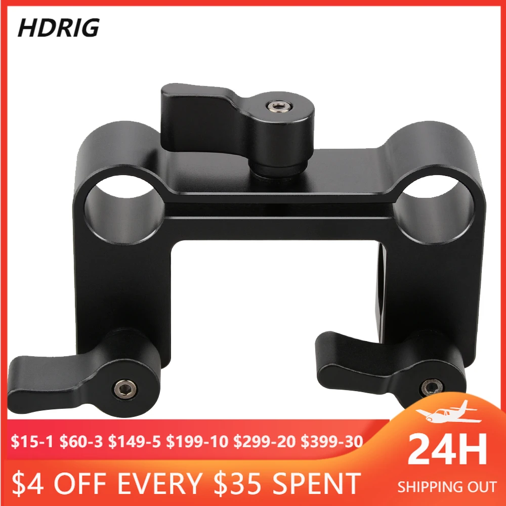 

HDRIG Dual 15mm Rod Railblock 90 Degree For Camera 15mm Rail Support System For handle grip, matte box, flash, LED light