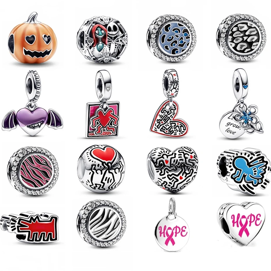 

2022 серебро 100% пробы линия искусство любовь люди широкие любящие фигурки Сердце Собака Ангел Шарм двухцветная фигурка T-bar кулон ожерелье бра...