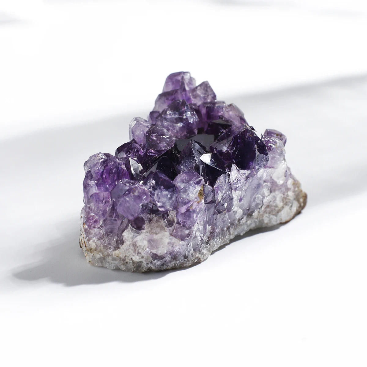 

50MM Amethyst Geode Crystal Cluster Minerals Healing Stones Home Decor Meditation Energy Crystals Office Decoration Boxed Gifts