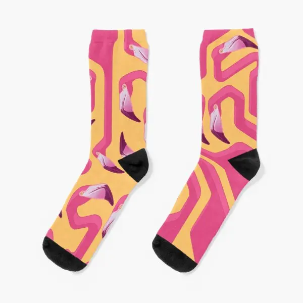 

Flamingo Maze Crew Socks Cotton Short Black Best Winter Ladies Funny Sports Comfortable Pattern Autumn Mens Women Unisex Cute