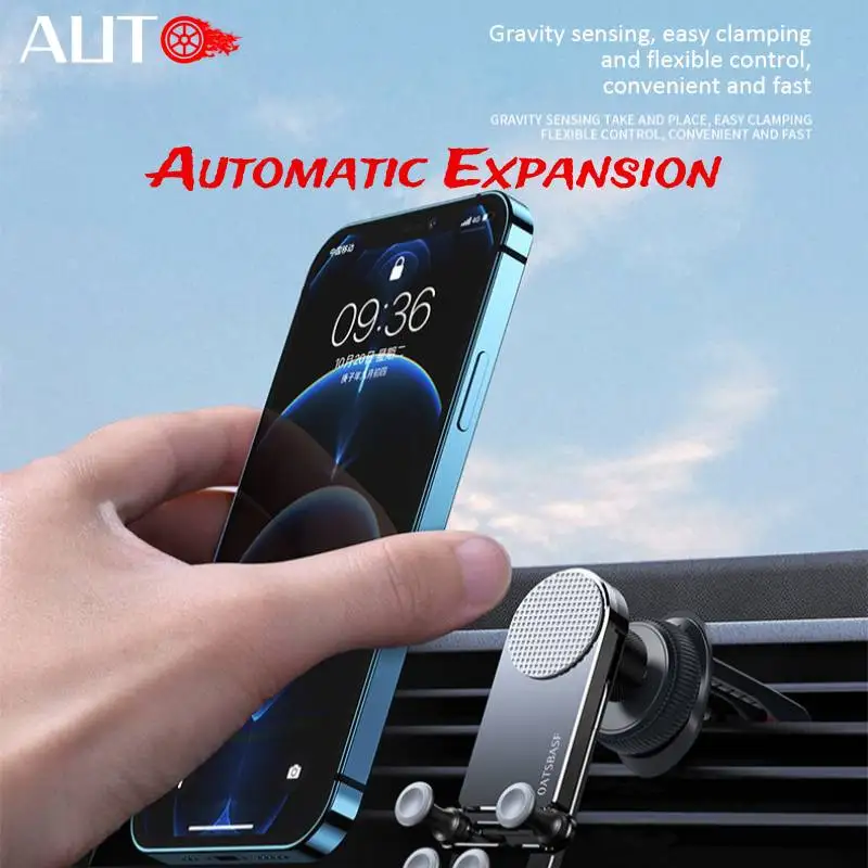 

Магнитный держатель для телефона в автомобиль, металлический Автомобильный держатель для телефона на присоске, подставка для мобильного т...