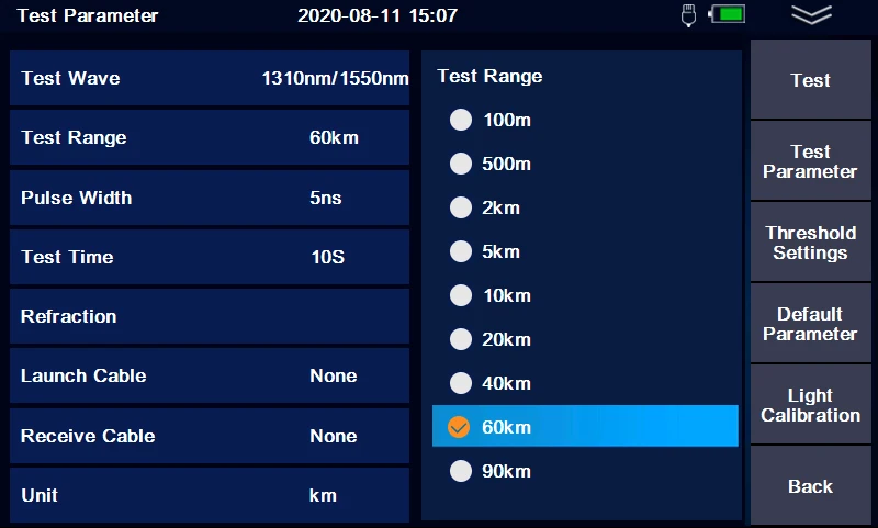Новинка 2022 отражательный рефлектометр 100KM Pro Mini OTDR для тестирования в режиме