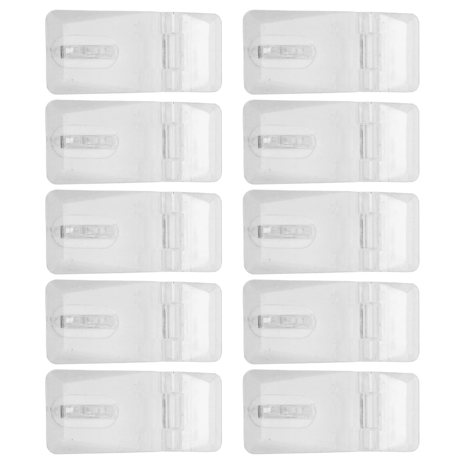 

20 Sets Box Acrylic Buckle Latch Transparent Lock Hasp Hinges Kitchen Cabinets Clear Door Locks Suitcase Accessories Luggage