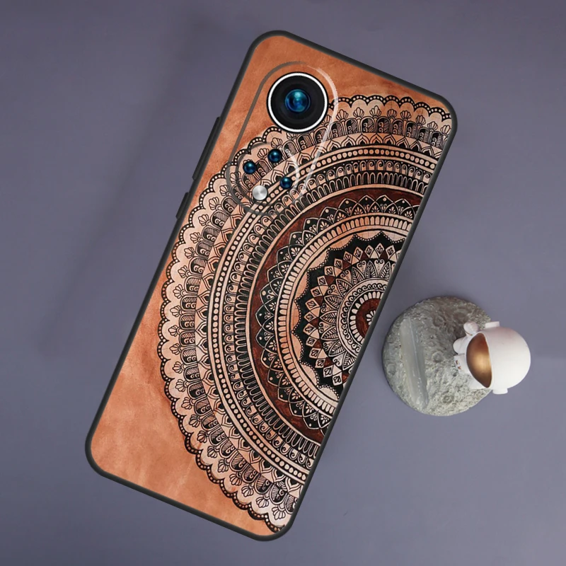 Фото Чехол с индийским узором Мандала для Huawei Honor Magic 5 Lite 70 50 X8 X9 a P20 P30 P40 P50 P60 Pro P Smart Nova 9 5T №2