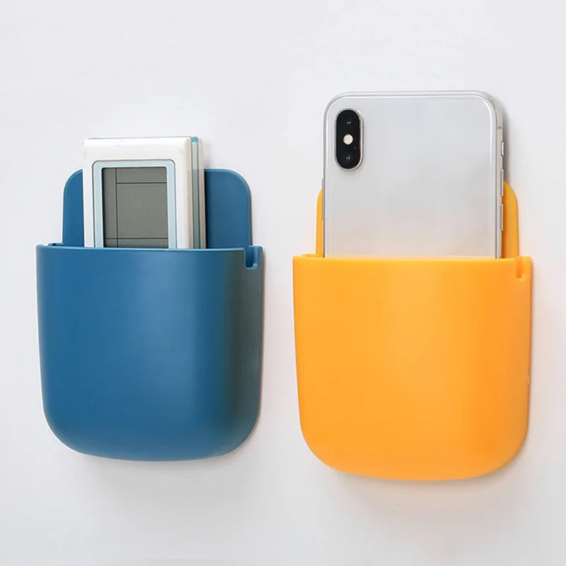 wall mounted storage box remote control storage box air conditioning remote control tv storage box phone holder free global shipping