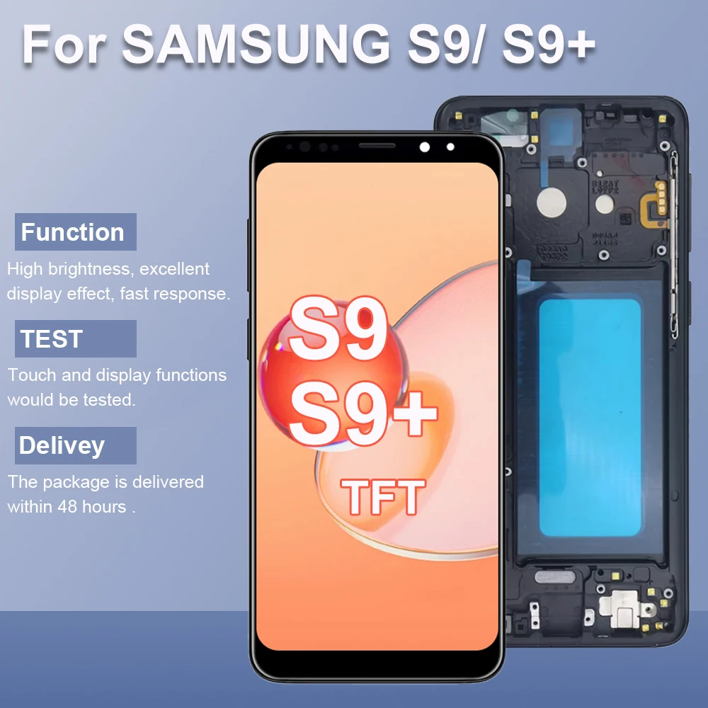 S9+ S9 Plus G965 G965F TFT ЖК-экран в сборе для Samsung Galaxy G960F G960F/DS ЖК-дисплей с сенсорным