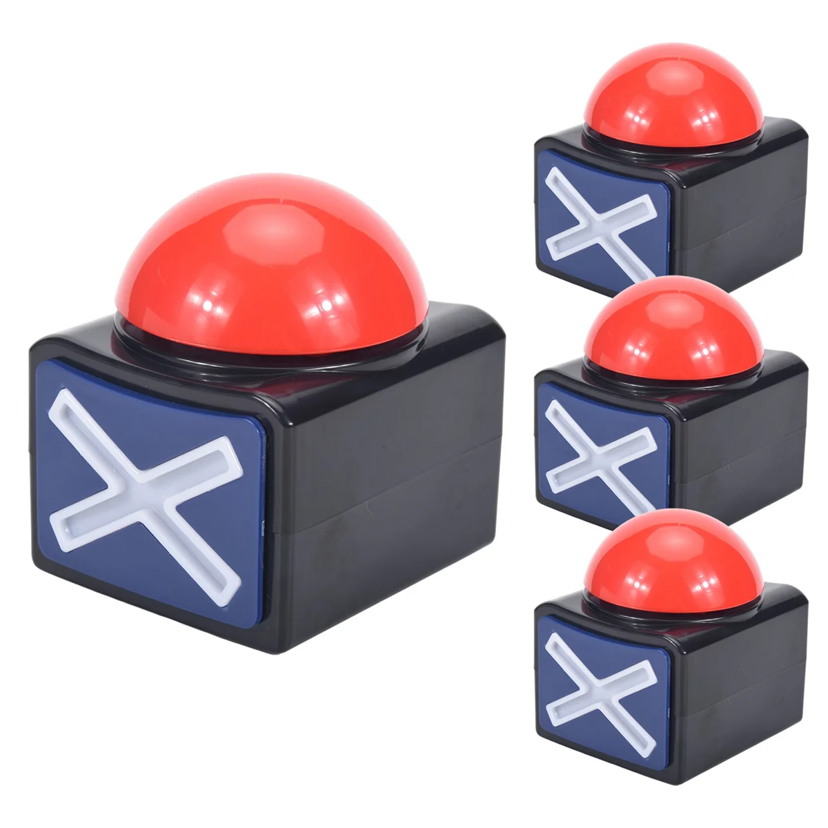 4 шт. зуммер для игр звонок звуковой сигнал тревоги кнопка воспроизведения с Trivia