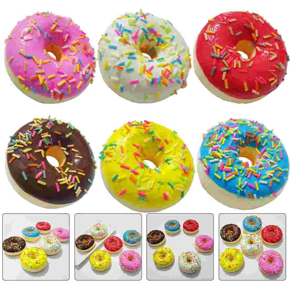 

Small Pendant Simulation Donuts Party Artificial Props Shop Lifelike Fake Dummy