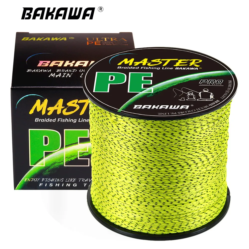 

BAKAWA 8 Strands Speckled Braided Pe Fishing Line Multifilament X8 150M 366M 666M Carp Japanese Wire Fly Sea Saltwater Pesca