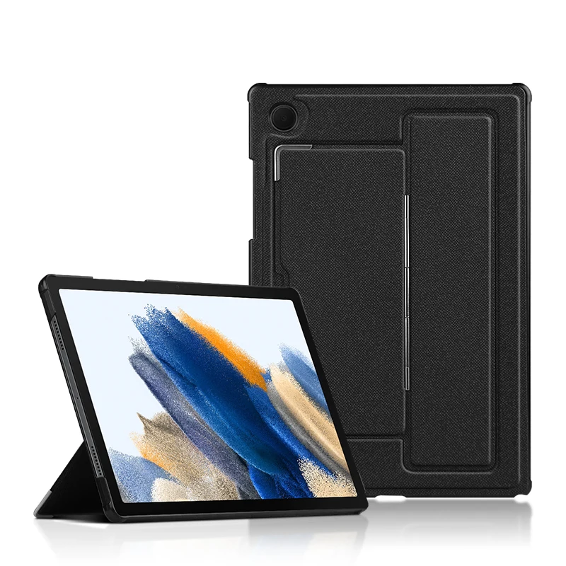

Slim Back Case for Samsung Galaxy Tab A8 10.5 SM-X200 SM-X205 Cover Metal Shaft Adjustable Angles Stand Protective Shell Funda