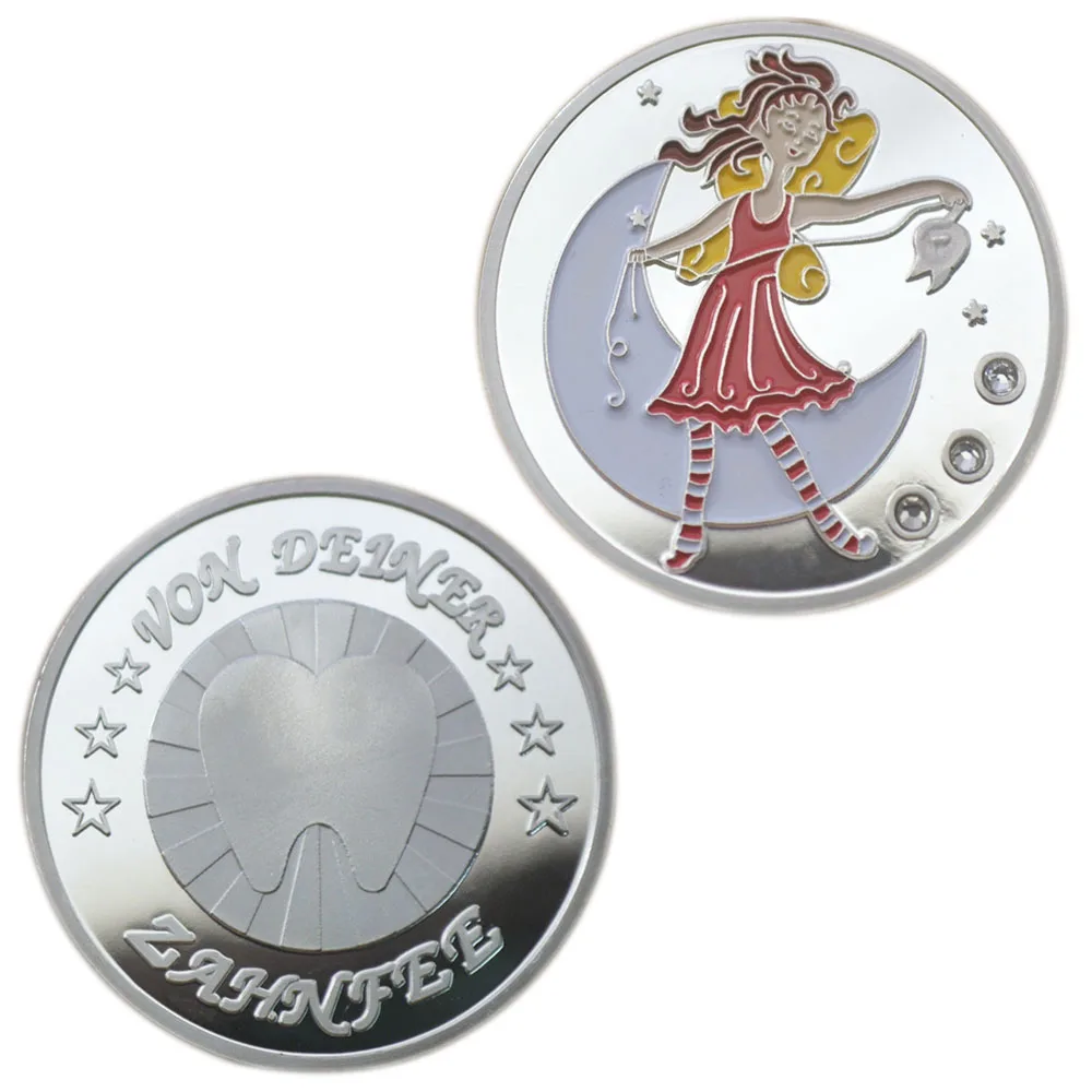 

Tooth Fairy Gifts Silver Plated Lucky Coins Best Gift for Children Commemorative Coin