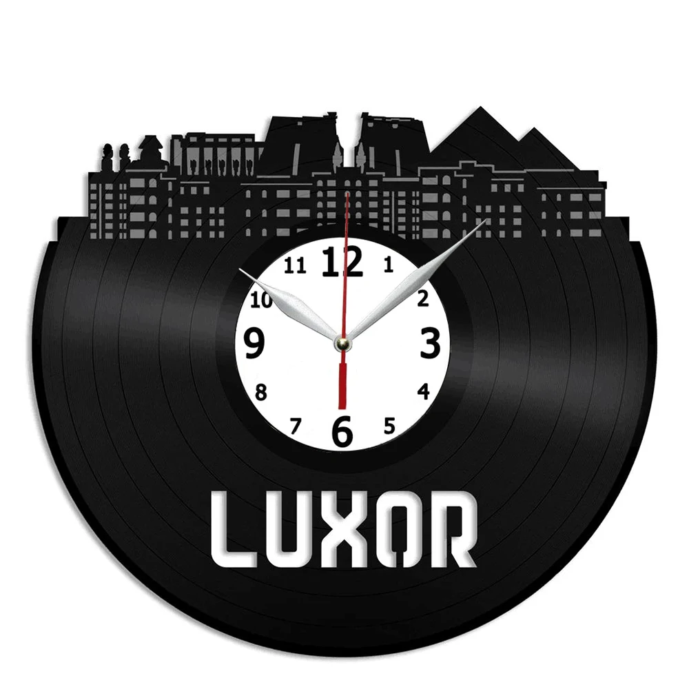 

Luxor Египет виниловые настенные часы-уникальный Декор для дома или офиса-Лучшие идеи для подарков