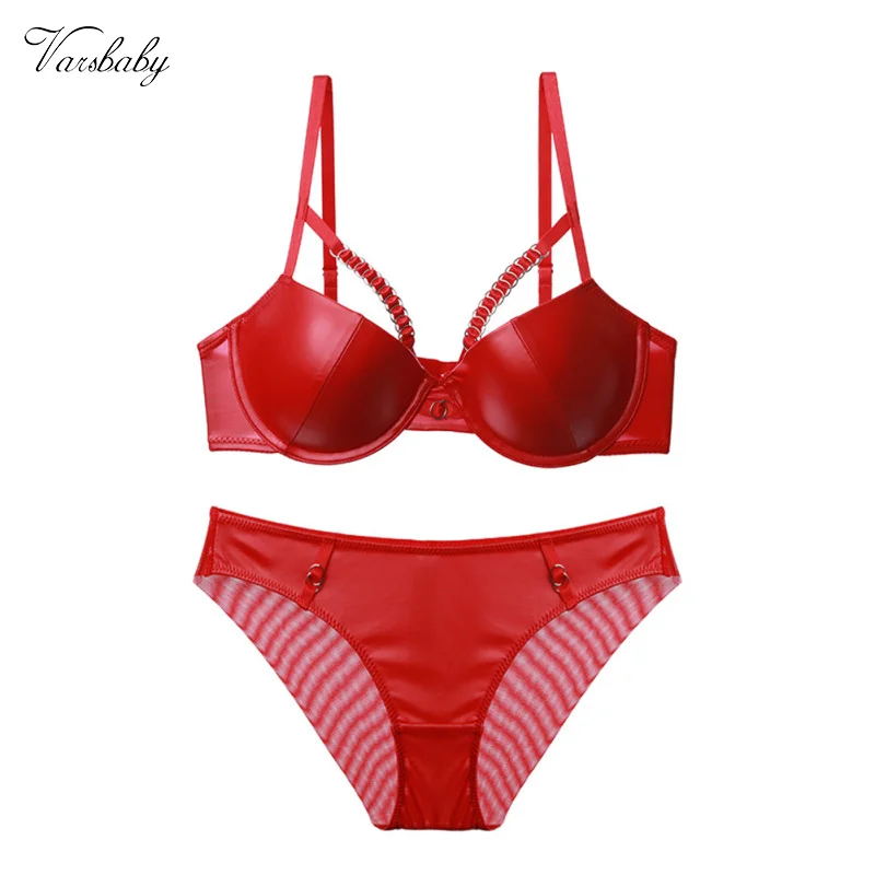 

Varsbaby новые сексуальные локомотивные кожаные женские комплекты нижнего белья, новогодний красный комплект нижнего белья