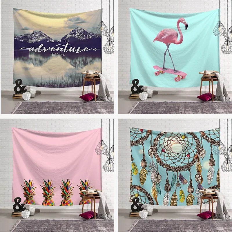 

Гобелен для спальни, украшение в стиле бохо, домашний декор, милый розовый гобелен, фермерский эстетический гобелен, винтажный Декор для ком...