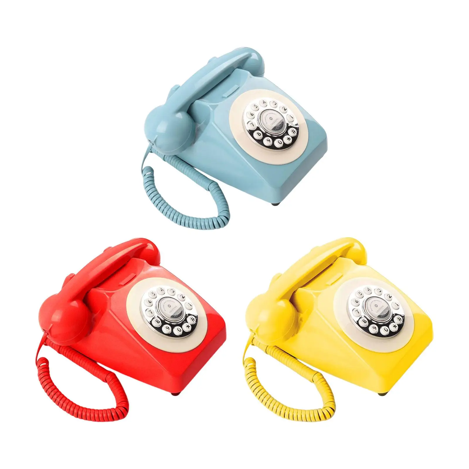 

Retro Guestbook Telephone Desk Telephone Classic for Office Gathering Birthdays