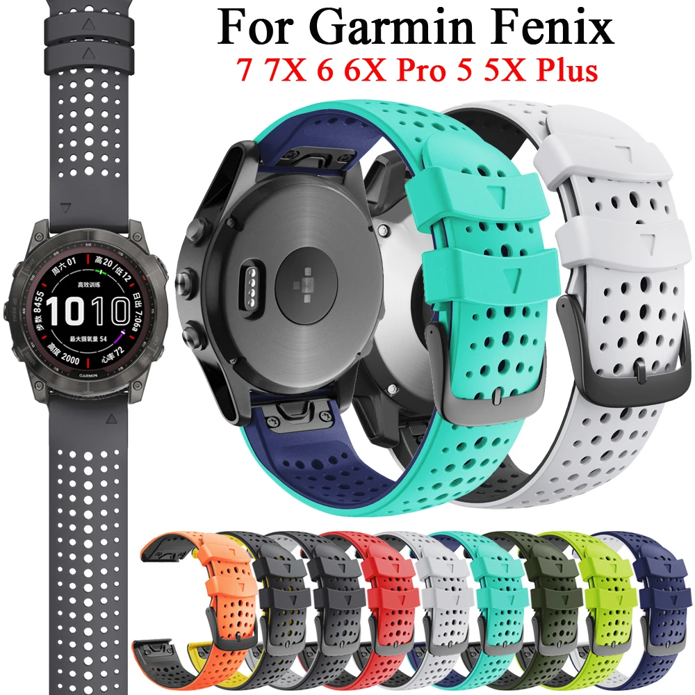 

Ремешок силиконовый для смарт-часов Garmin Fenix 7X 7 6 6X Pro 5 5X Plus 945 935 3 3HR 26 22 мм