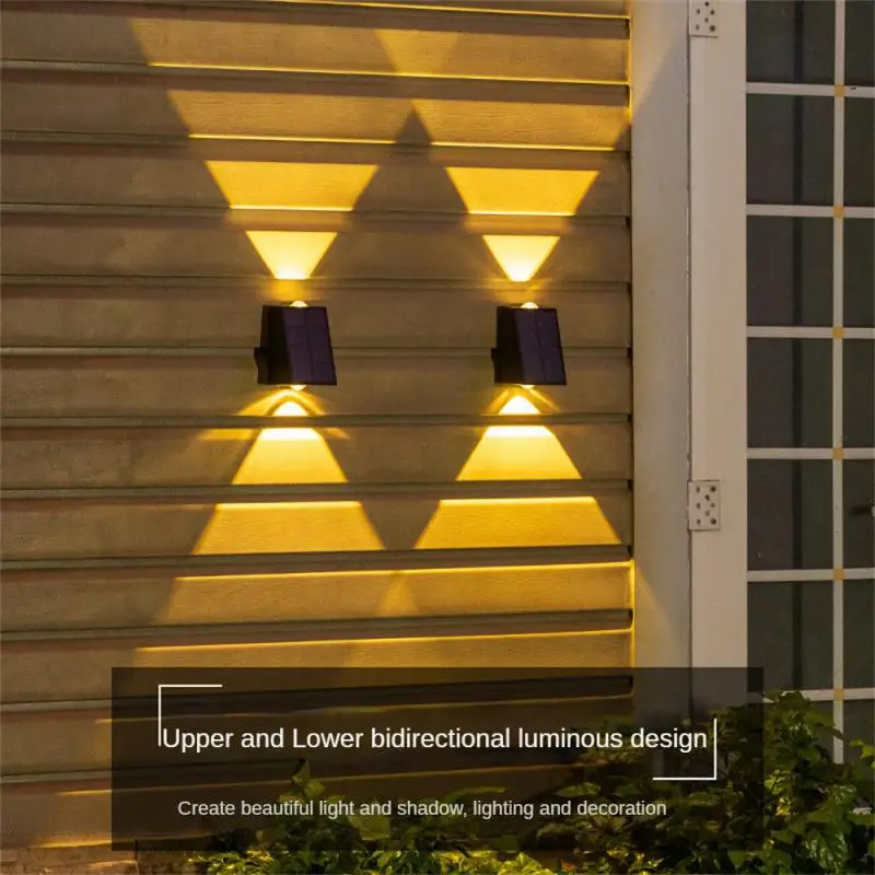 

NEW Solar Wall Lights Outdoor Waterproof Street Decoration Wall Lighting LED Solar Bi-directional Porch Lamp Villa Patio Garden