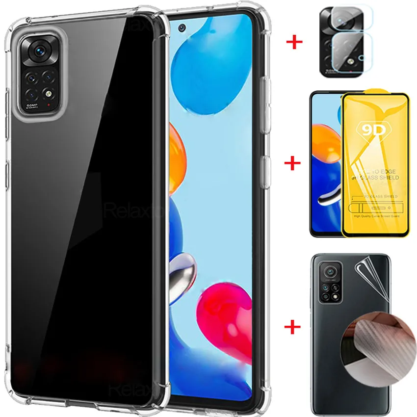 

Case For Redmi Note 11 Pro Glass + Back Cover Redimi Note 11 Silicon Case Xiaomi Redmi Note 11 Pro Clear Phone Cases Redmi Note 11 2022 New Bumper Airbag Cover Redmi Note 11Pro Capa RedmiNote11 Case Redmi Note11 Pro