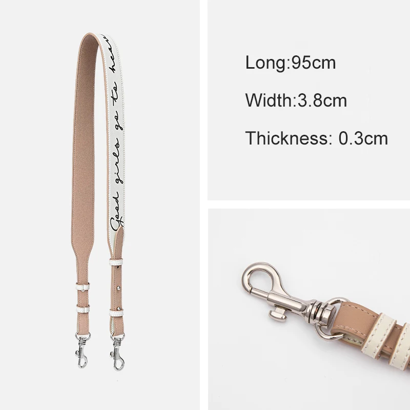 Wide 3.8cm Adjustable Bag Part Accessories for Handbags Leather Belt Shoulder Strap Replacement For Women Girls Bags