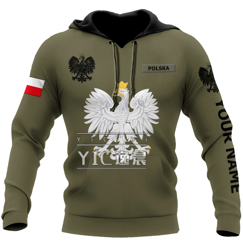 

Custom name 3D Print Poland Polynesian Tribal hooded Fashion Unisex Harajuku Streetwear Funny Casual Hoodies/Sweatshirt/Jacket 2