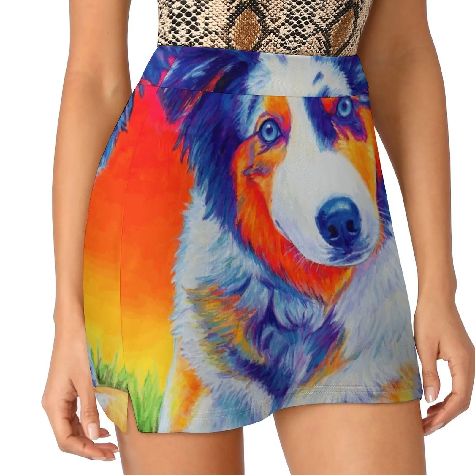 Lexi The Blue Merle юбки для щенков австралийской овчарки женская мода 2022 брючная юбка