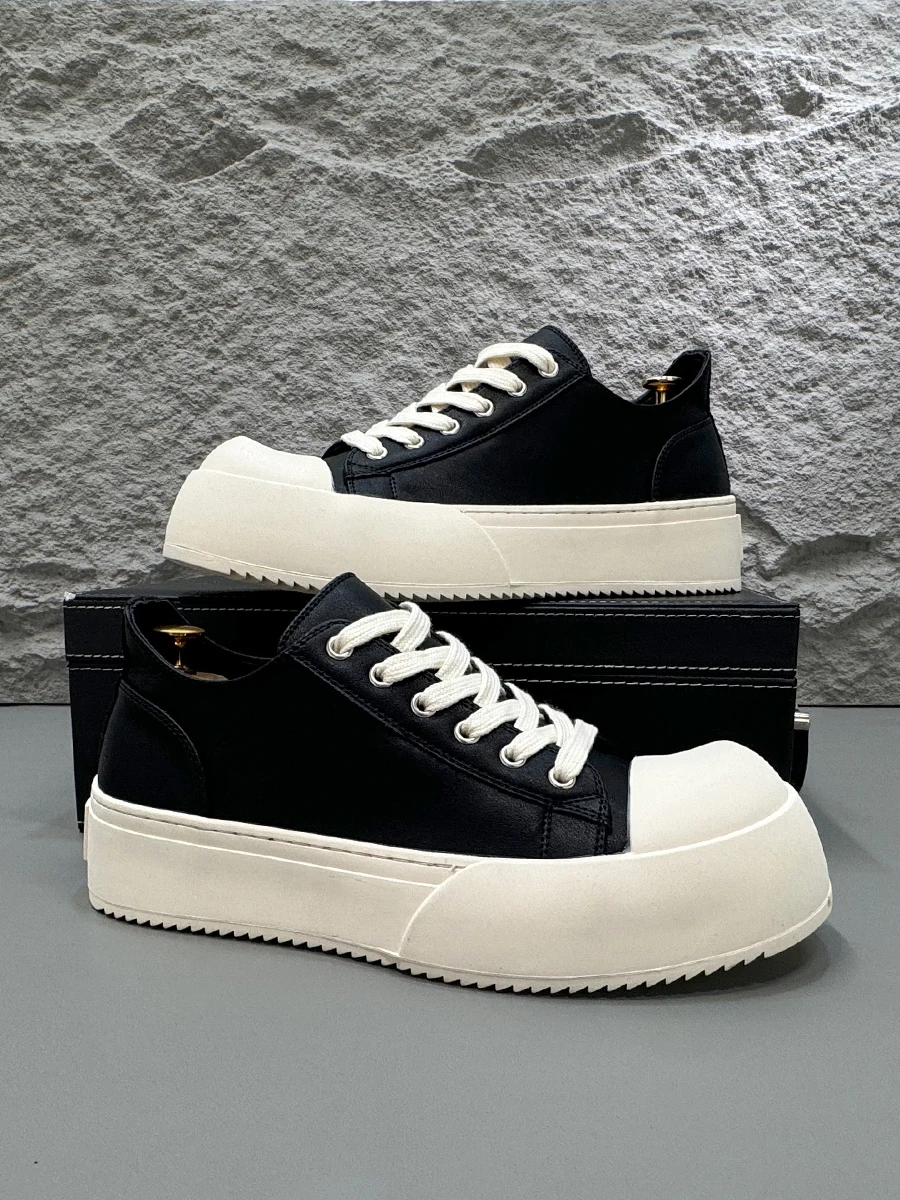 Мужские туфли с Микки большим носком осень 2023 новая повседневная обувь на