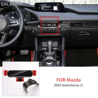 portable car cellphone stand for mazda axela 20 for mazda 3 axela bp 2020 2021 2022 air outlet gravity smartphone stand auto acc