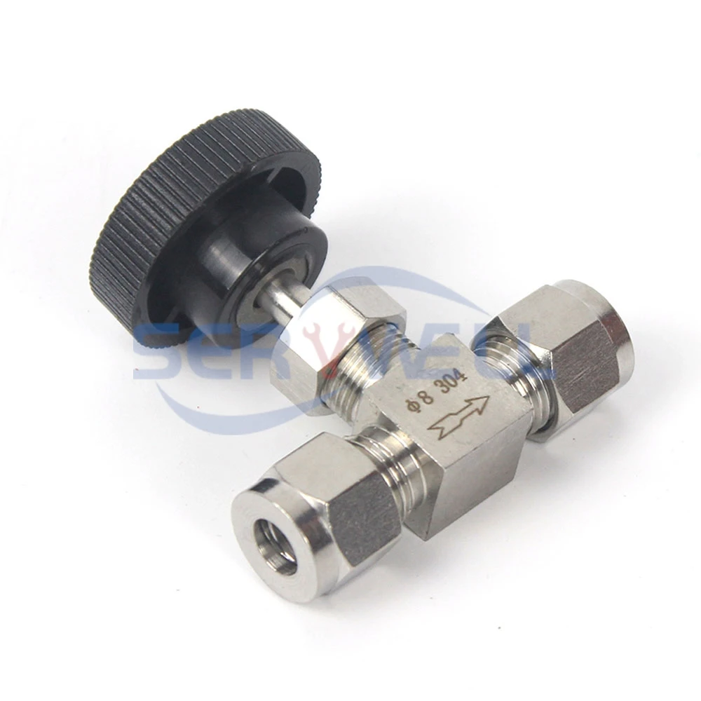 Регулятор расхода из нержавеющей стали SS304 игольчатый клапан 3 4 6 8 10 12 14 16 мм