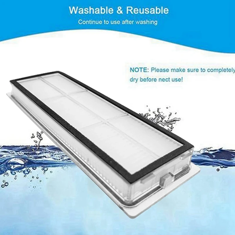 Для XIAOMI Mijia Omni 1S B101CN B116 X10+ Dreame L10S Ultra/S10 Pro Основная боковая щетка Hepa-фильтр швабра