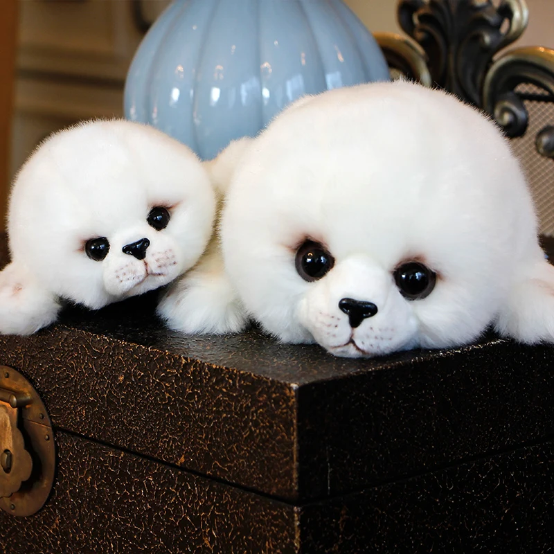 Мягкая плюшевая игрушка Dropshipping Soft Cute Seals Plush Toy Sea World Animal Lion Stuffed Doll Big Eyes Baby Birthday Gift for Kids Girls on переводится как: Мягкая плюшевая игрушка "Милые печати" с морскими животными, львом, наполненная кукл