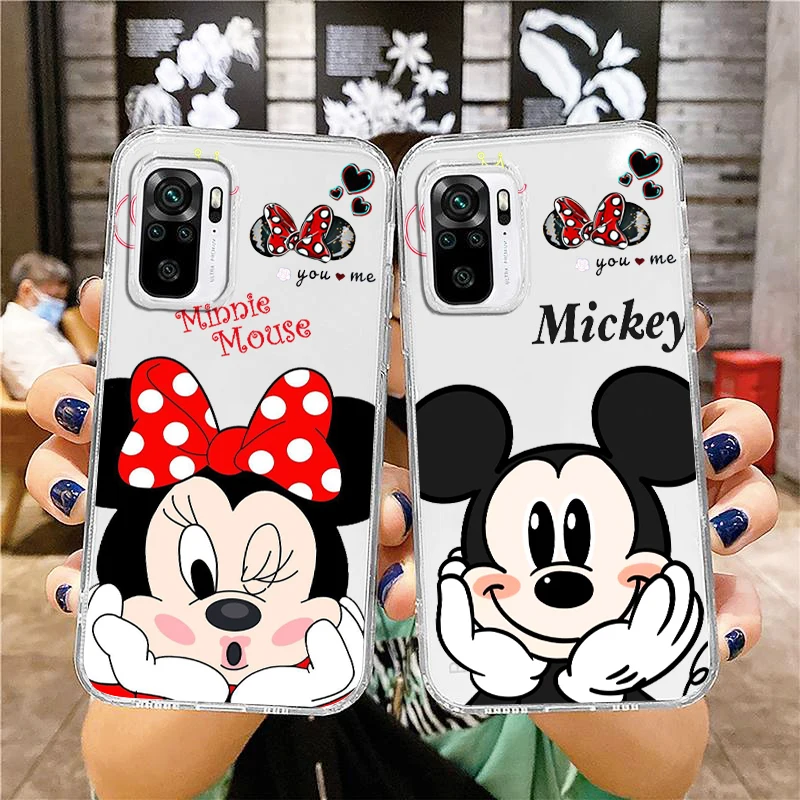 

Disney Minnie Mickey Cool Art Phone Case For Xiaomi Redmi Note 12 11E 11S 11 11T 10 10S 9 9T 9S 8 8T Pro Plus 5G 7 Transparent