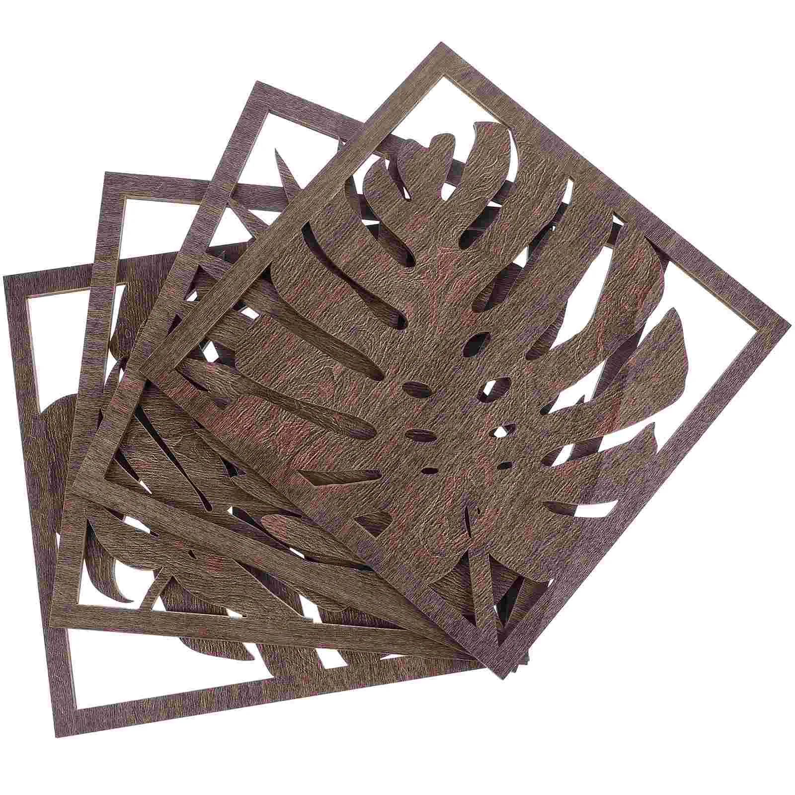 

1 Набор тропических листьев, настенные деревянные Пальмовые Листья, настенное ремесло, деревянные листья, Настенный декор