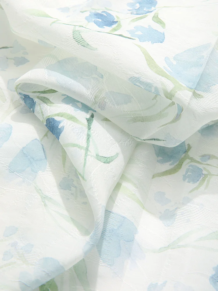 Женская юбка-трапеция с цветочным рисунком лето 2024