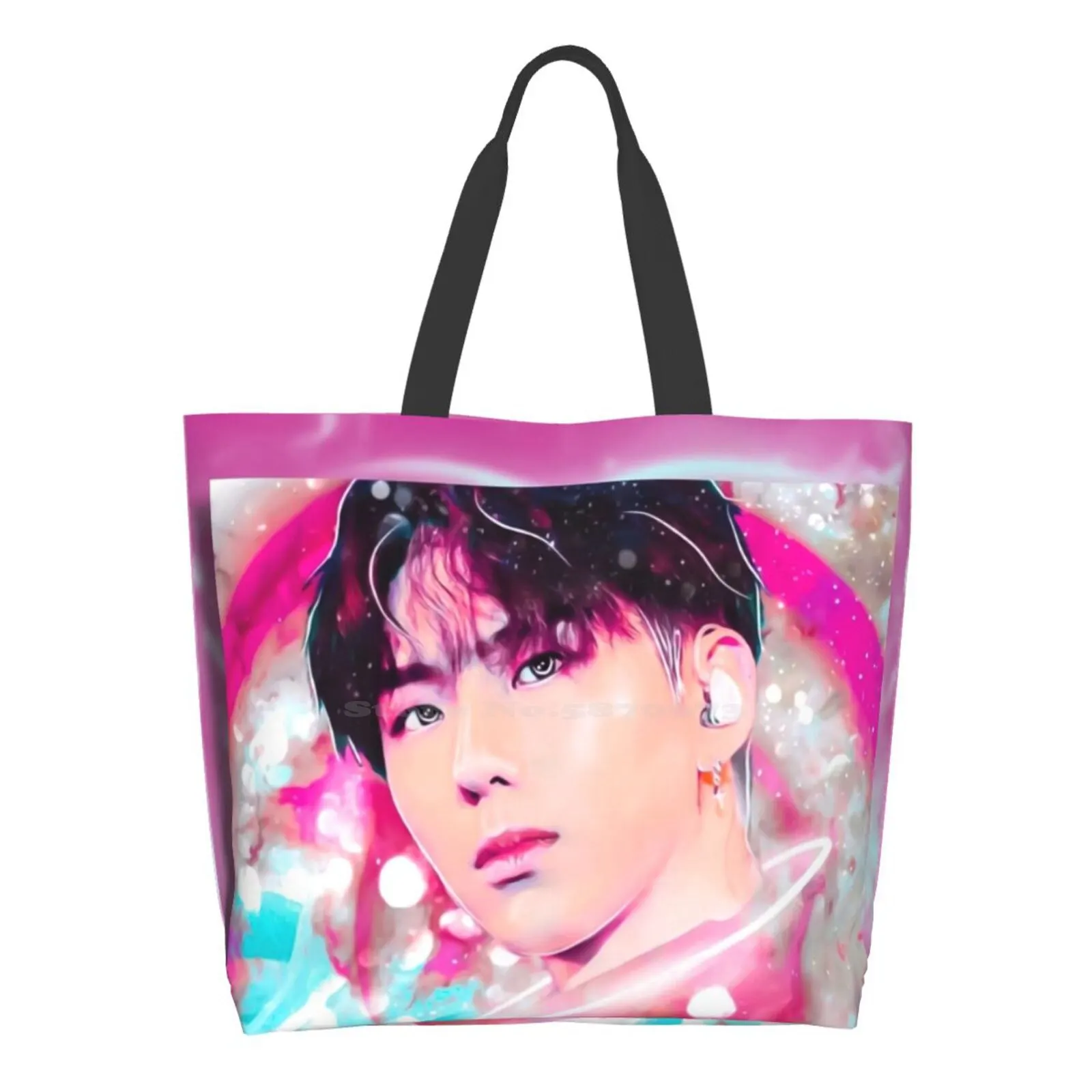 

Женская сумка для покупок Monsta X Kihyun, большая женская сумка для покупок Kpop K Pop Yoo Kihyun Monsta X