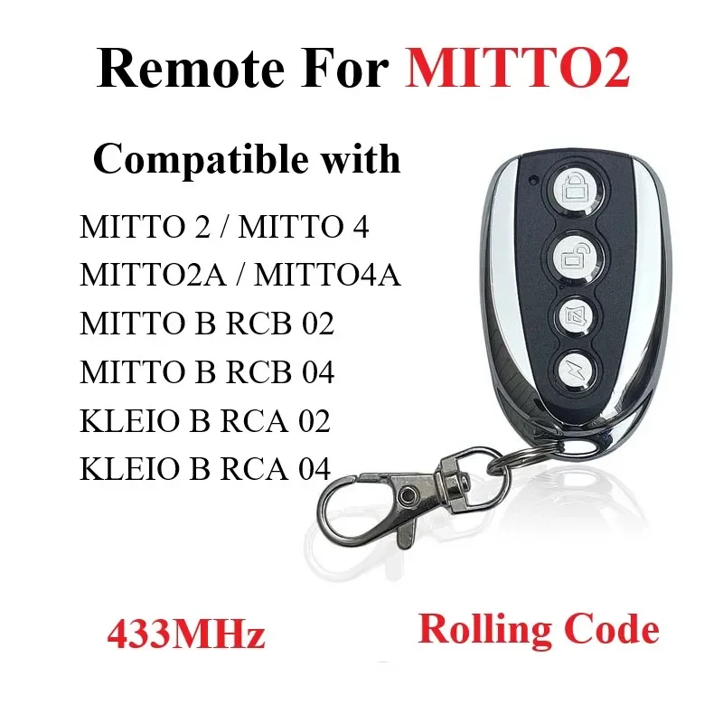 Для MITTO 2 4 B RCB 02 04 TRC1 TRC2 TRC3 Пульт дистанционного управления гаражными воротами 433 92