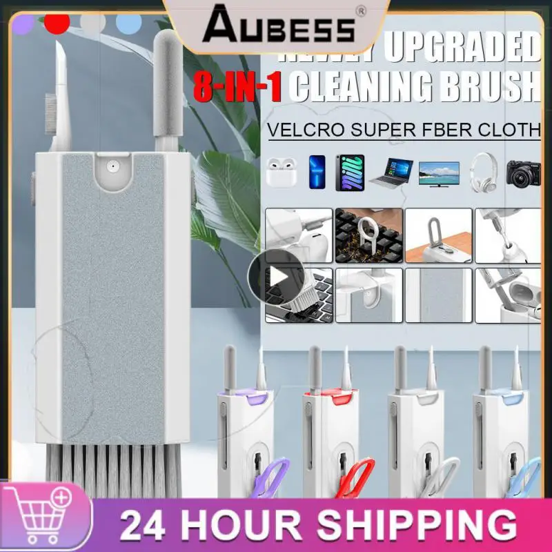 

Multifunctional Computer Keyboard Cleaner Brush Tv Screen Cleaning Tools Cleaning Tools Key Puller Keycap Puller Set Sponge