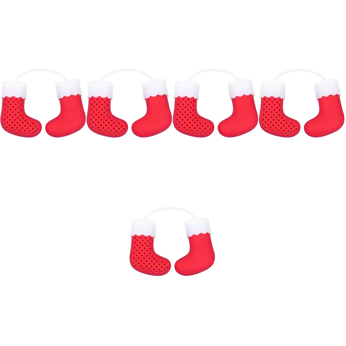 

Tea Infuser Christmas Filter Strainer Loose Leaf Holder Steeper Cookingoffice Brewing Resistant Wear Design Household Silicone